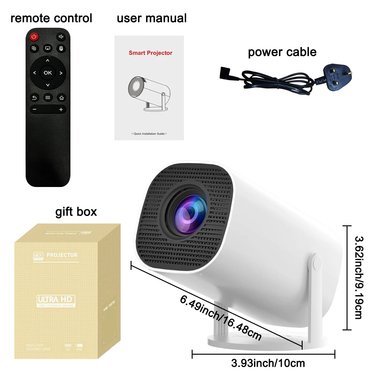 New Portable Projector With WiFi 6 And Wireless 5.0