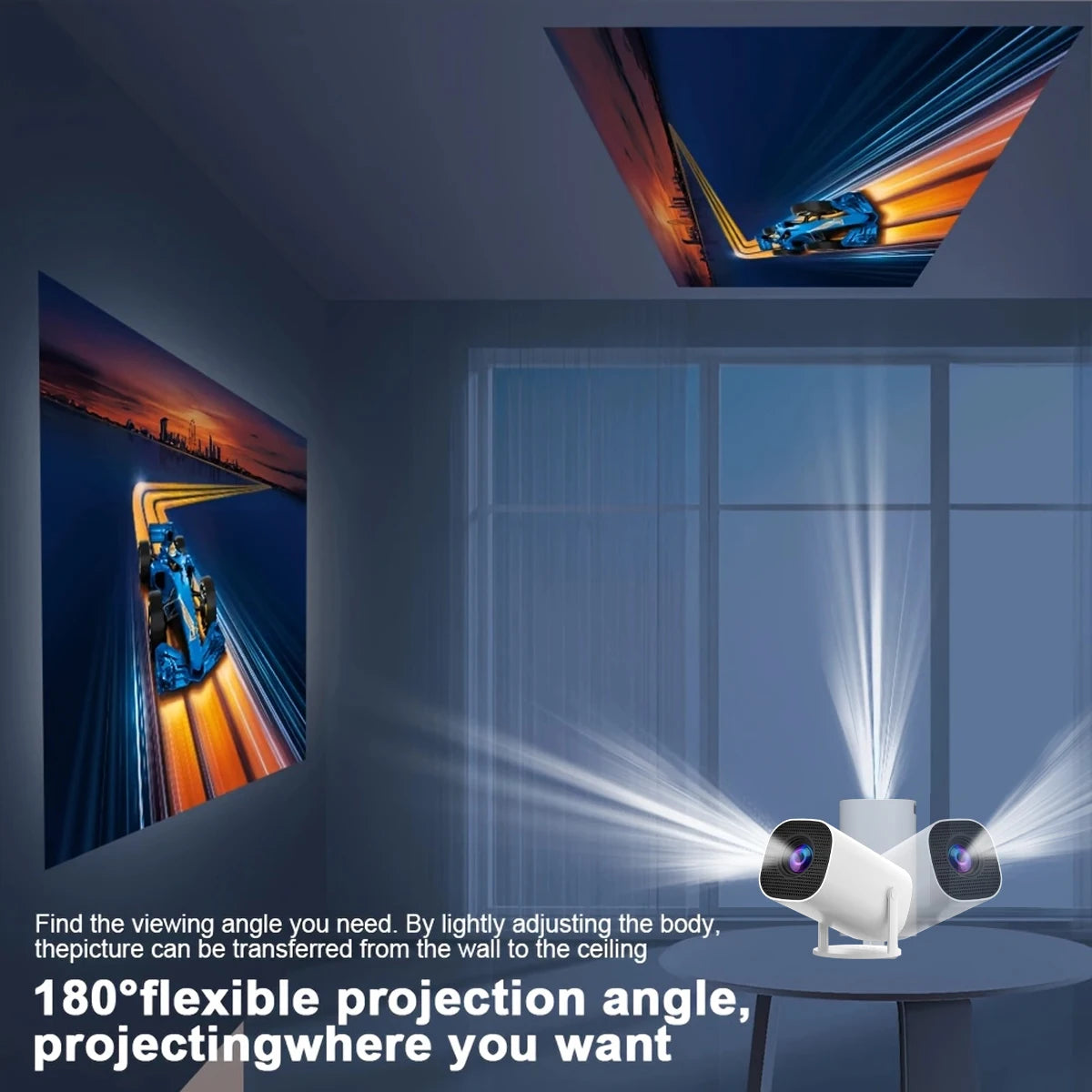 New Portable Projector With WiFi 6 And Wireless 5.0