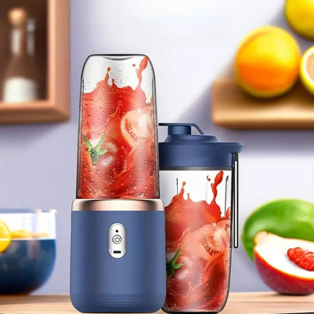 Household USB Charging Electric Juicer Juice Maker Blue/Pink